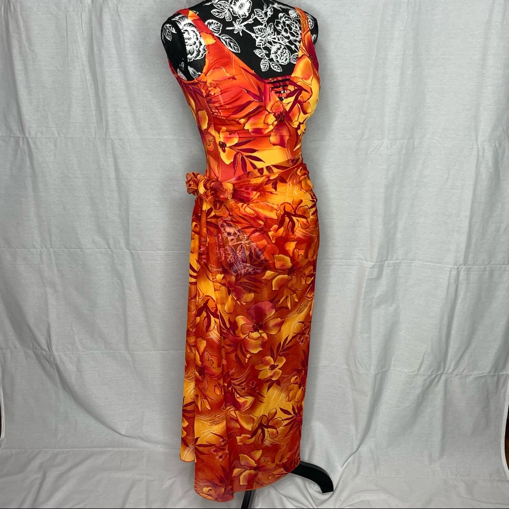 TROPICAL BATHING SUIT & SARONG